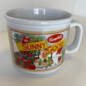 Campbells Soup Sunny Good Tomato is a Fruit Ceramic Mug Cup Vintage 2005
